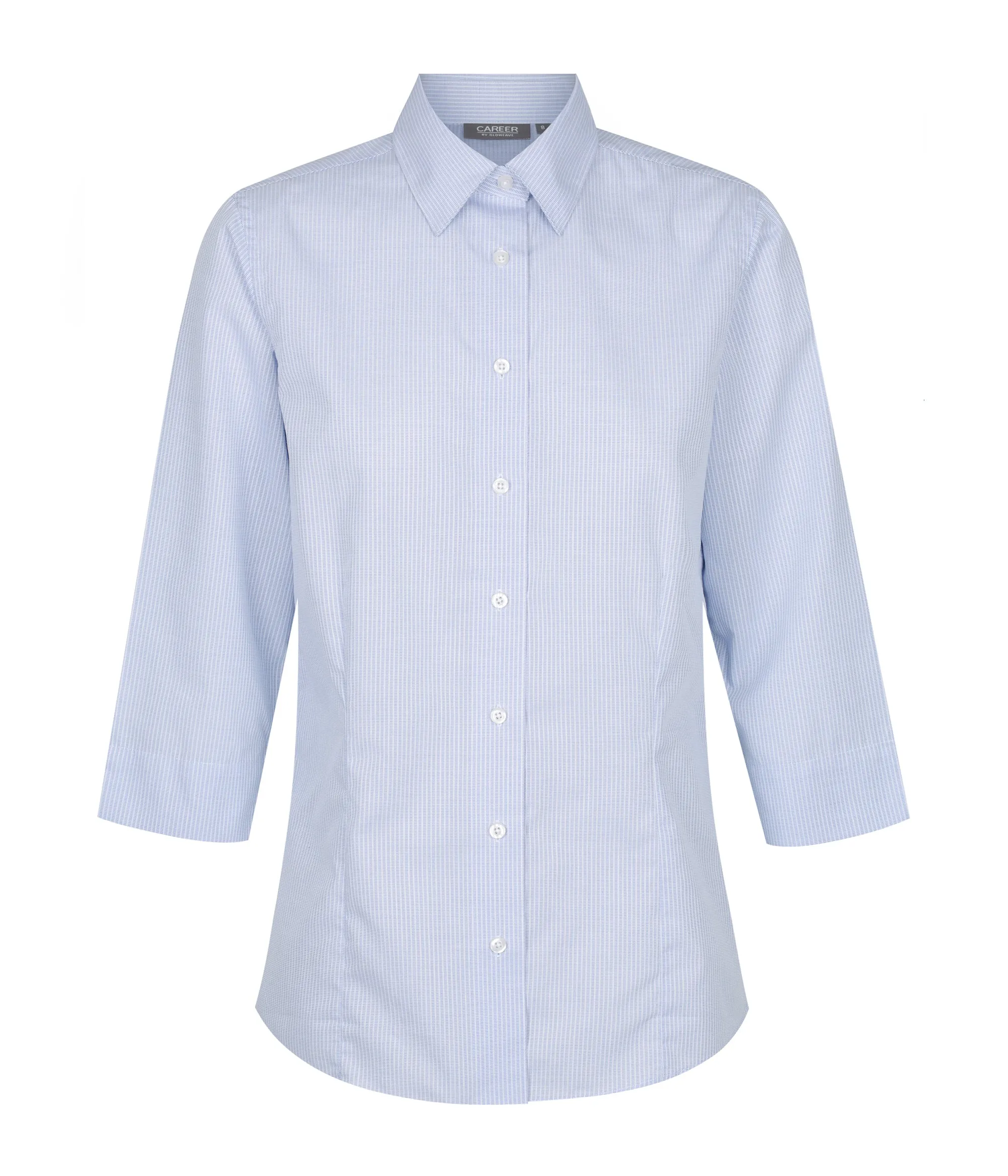 1251WL Square Textured 3/4 Sleeve Shirt