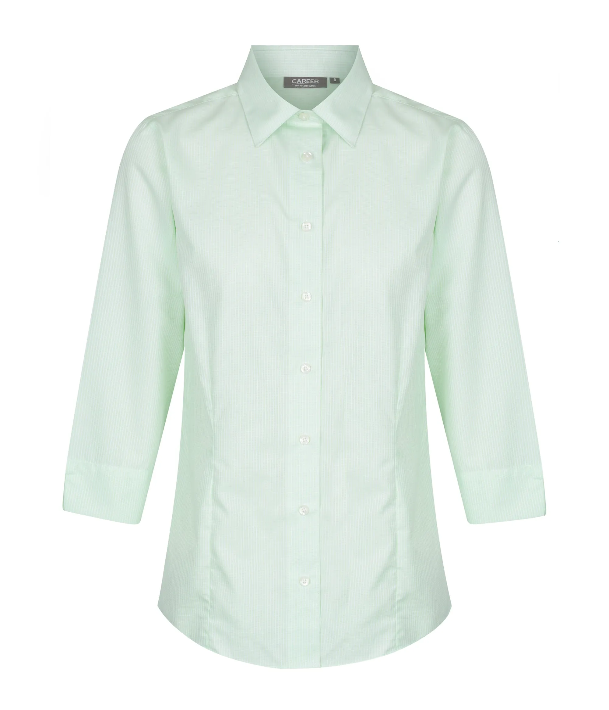 1251WL Square Textured 3/4 Sleeve Shirt