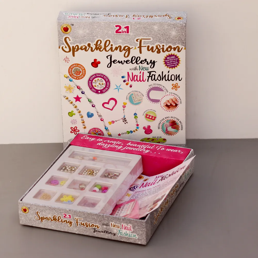 2in1 Sparkling Fusion Jewellery with New Nail Fashion for Kids | Young Adult