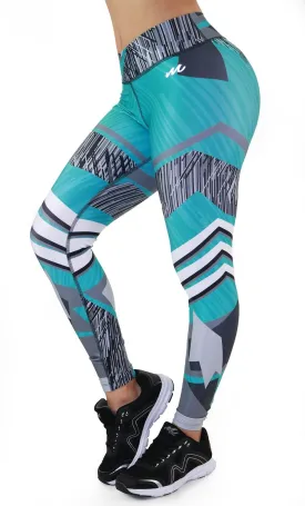 9028 Maripily Women Activewear Print Legging