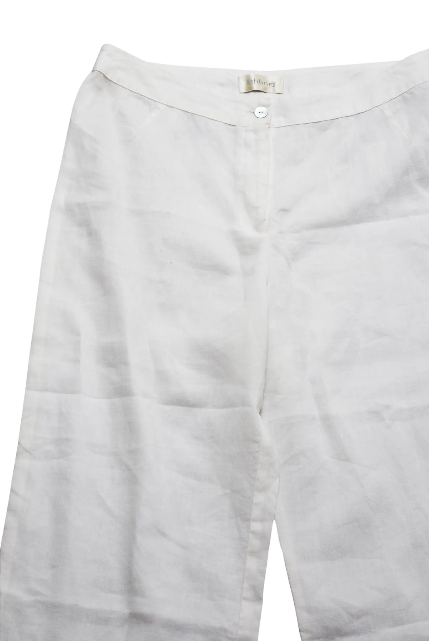 Ashbury white linen pants, 10