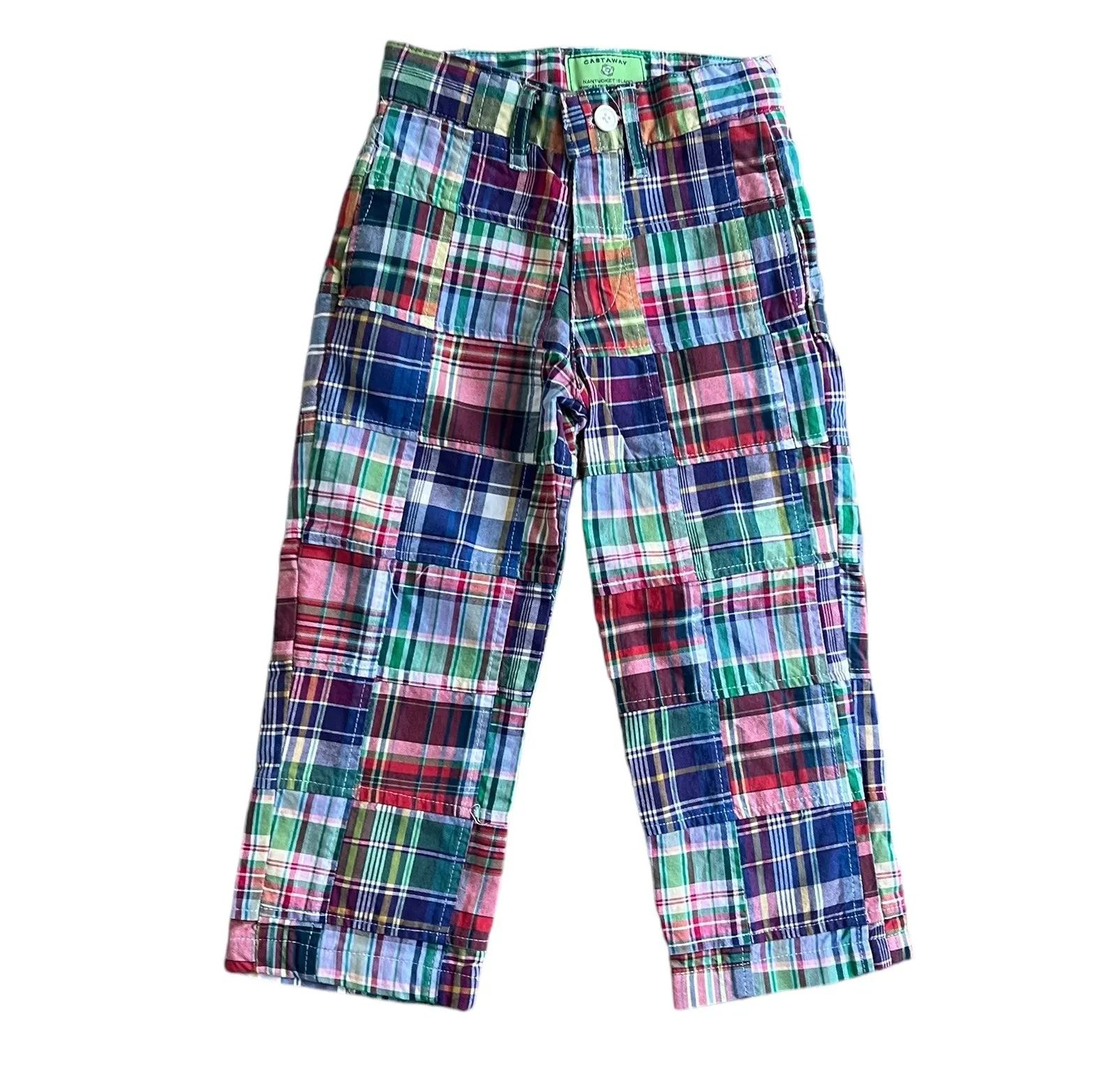 Boys’ Madras Plaid Pants