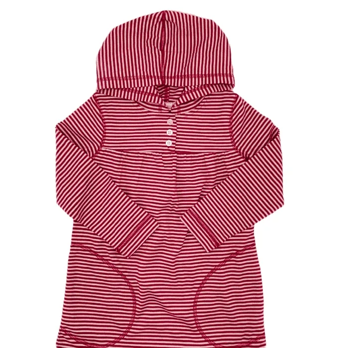 Cotton Knit Hoodie Dress