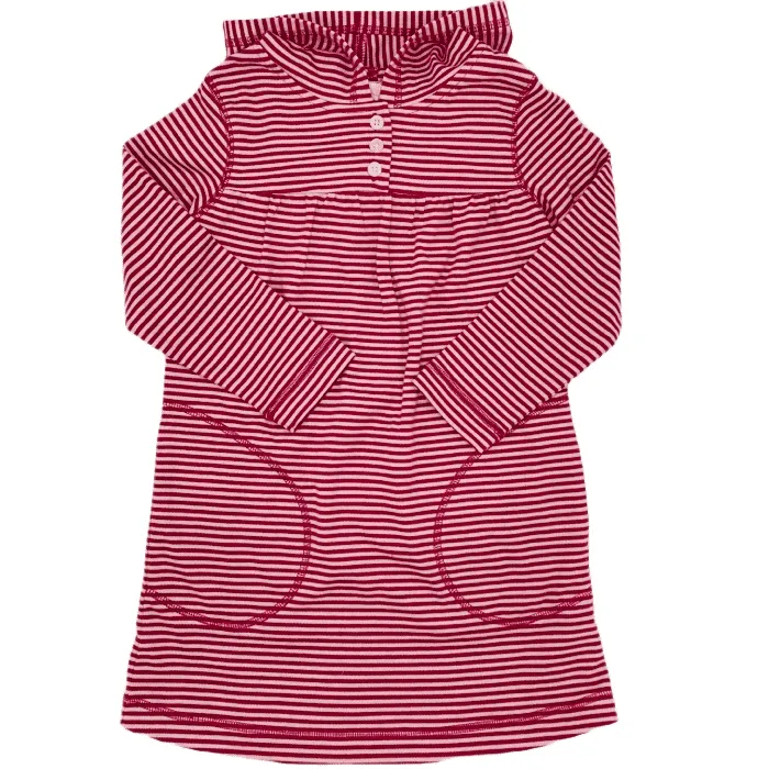 Cotton Knit Hoodie Dress