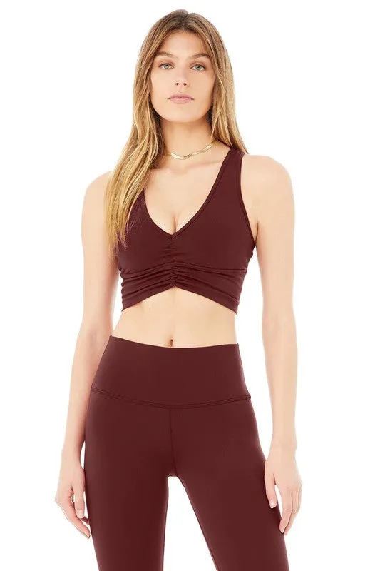 Deep V Drawstring Sports Bra *Online Only*