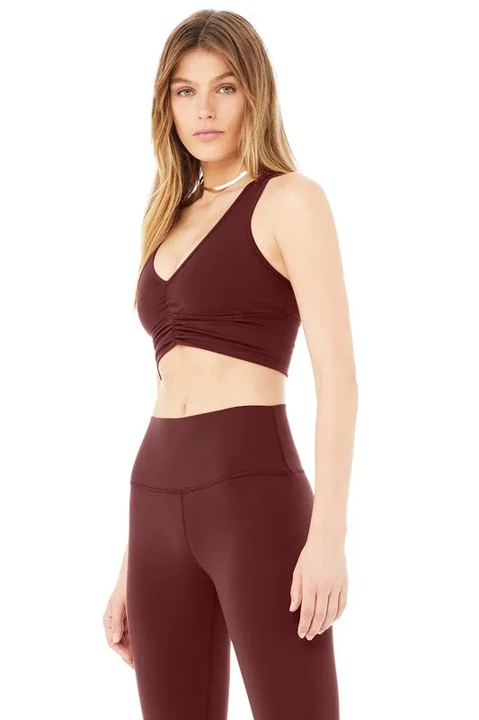 Deep V Drawstring Sports Bra *Online Only*