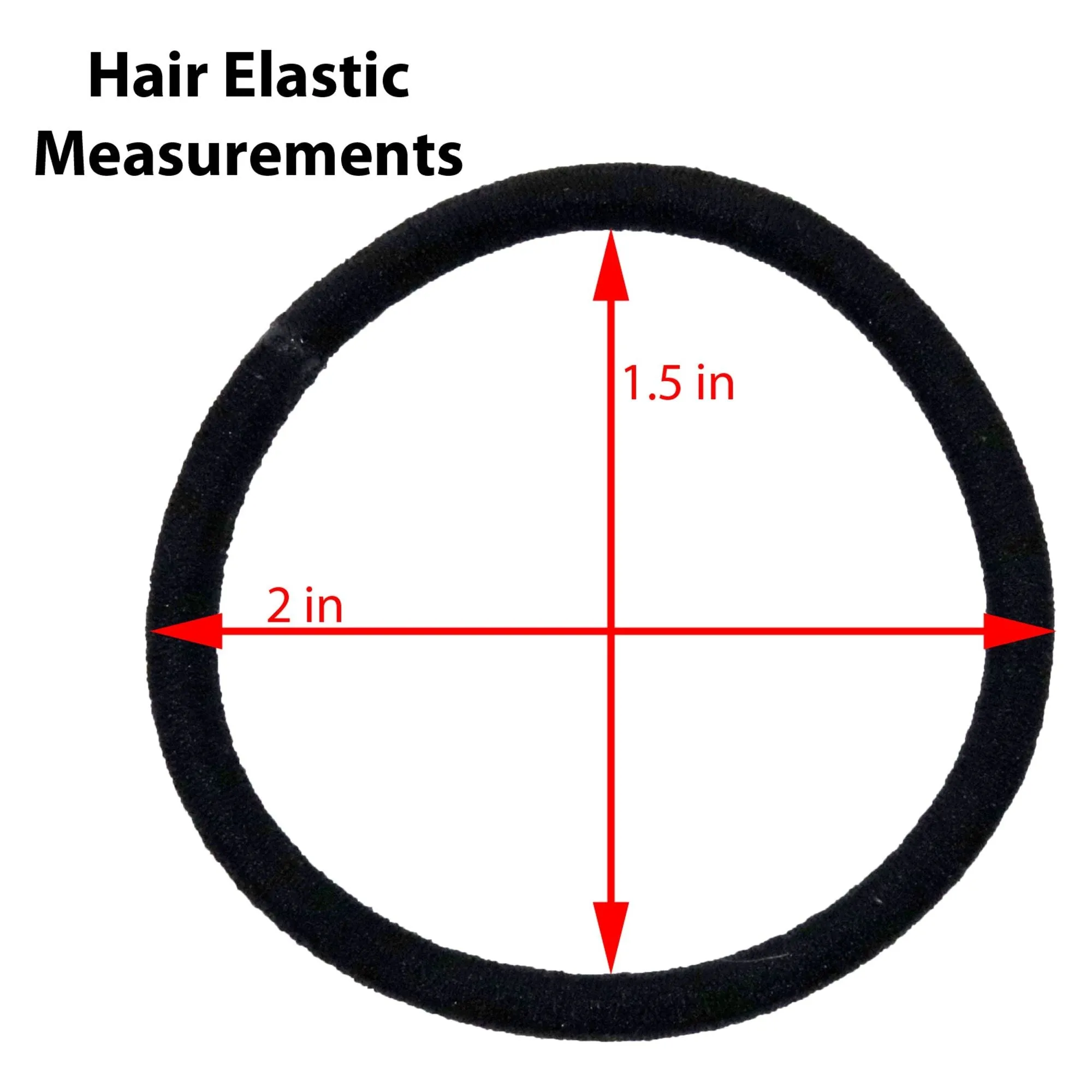 Gray Hair Elastics - 100 Pack