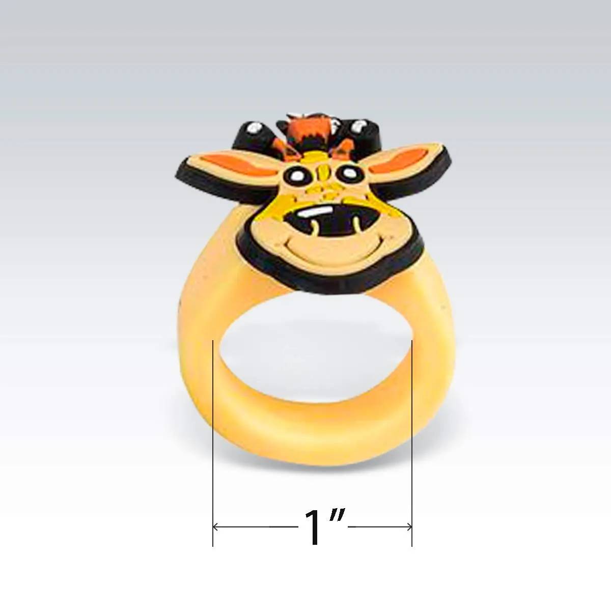 Kicko Zoo Animal Rubber Ring - Pack of 24 1 Inch Party Favor Rings for Children Fashion