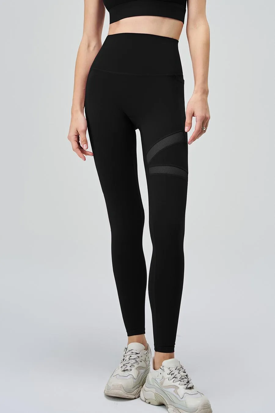 Mesh Design Yoga Pants