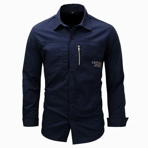 Outdoor Climbing Sport Riding Military Tactical Shirt 3XL Spring Autumn Men's Lapel  Long Sleeve Cotton Breathable Cardigan Tops