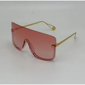 Rimless  Shield Metal Sunglasses