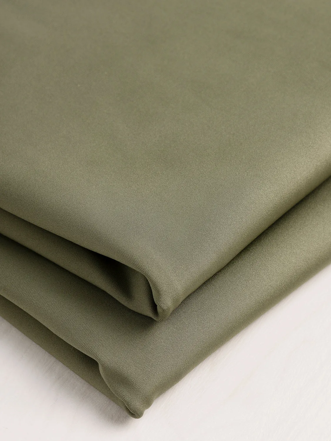 Stretch Performance Knit Wicking Recycled Polyester - Olive