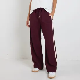 Townie Stripe Pants (Burgundy)