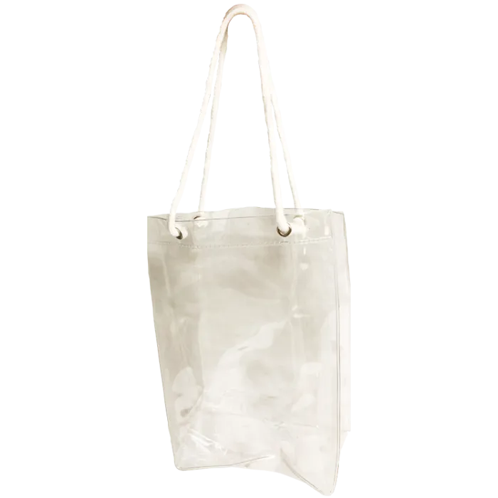 Vinyl Rope Handle Clear Bag