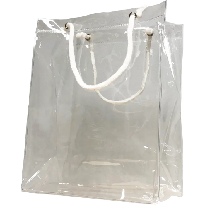 Vinyl Rope Handle Clear Bag
